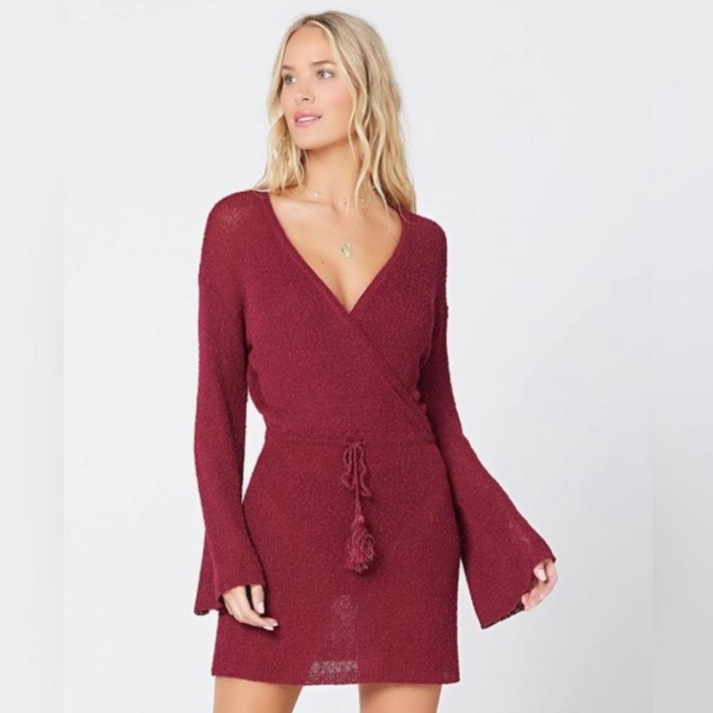 Anthropologie LSpace Cabernet Topanga sweater szSmall NWOT